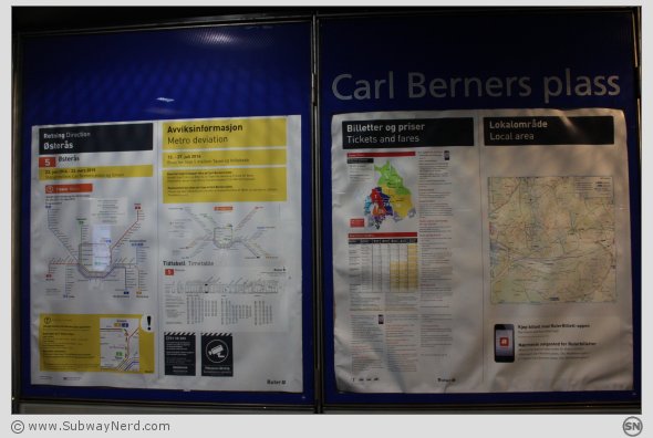 Klar og tydelig skilting. Mot Østerås og vest. Annerledes, men fin. Foto: SN.