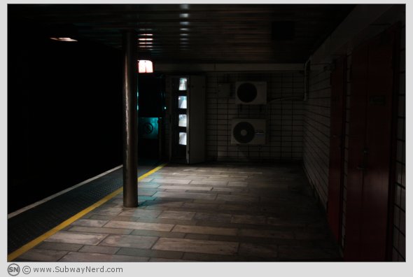 Endestykket på Nationaltheatret T-banestasjon. Spor 2. Foto: SN.