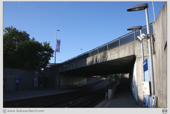 Mot endedelen på Spor 2. Ullevål Stadion T-banestasjon. Foto: SN.