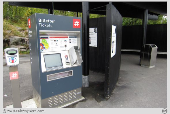 Serviceområdet på Frognerseteren T-banestasjon. Spor 2. Foto: SN.