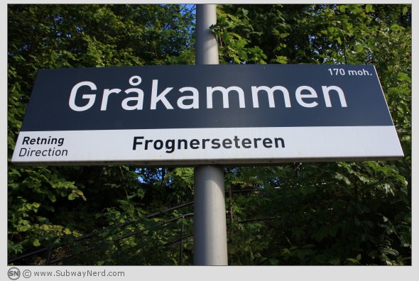 Dette èr Gråkammen T-banestasjon. Foto: SN.