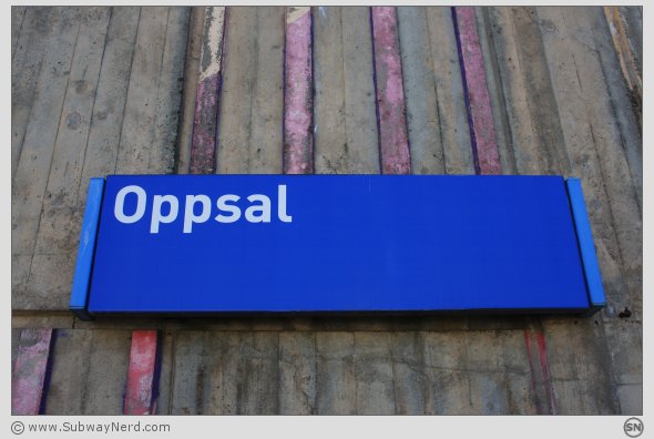 Dette èr Oppsal T-banestasjon. Foto: SN.