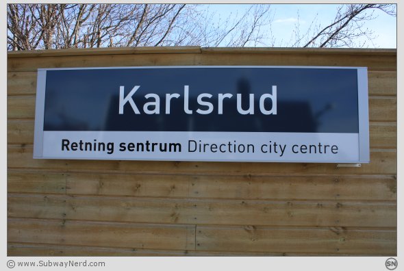 Spor 2 og i retning mot Sentrum og vestover. Foto: SN.