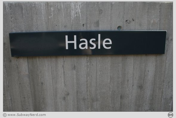 Velkommen til Hasle T-banestasjon. Foto: SN.