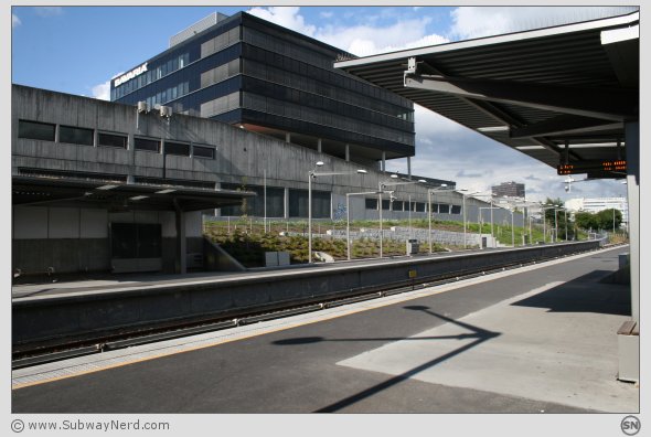 Fra Spor 1 mot Spor 2. Tett, men helt greit. Foto: SN.