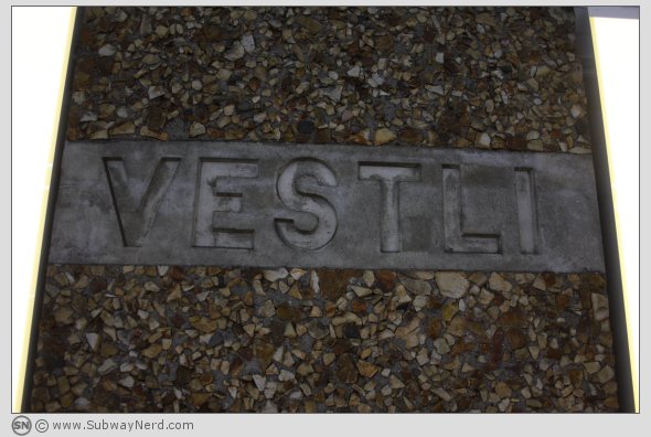 Velkommen til Vestli T-banestasjon. Foto: SN.