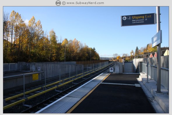 Mot slutten på Spor 2 og vestover. Foto: SN.