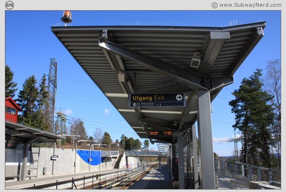 Leskuret på Spor 1. Sett fra siden. Foto: SN.