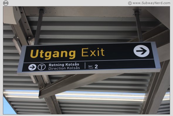 Akkurat slik skiltingen bør være. Foto: SN.