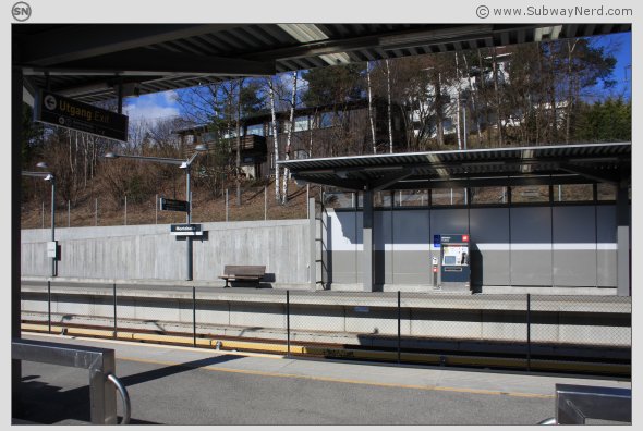 Når en ankommer Spor 1 kan det se slik ut. Joda, utsikten er fin den. Foto: SN.