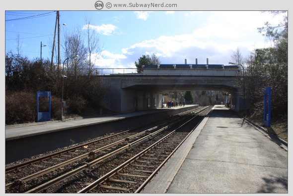 Spor 1 sett fra vestlig endedel. I billedretning mot Bøler. Foto: SN.