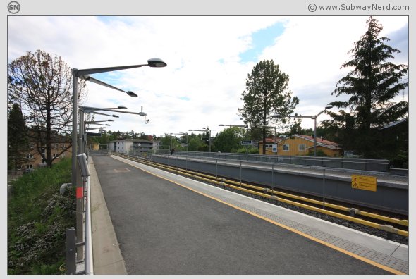 Den sørlige delen av Spor 2 sett fra siden. Foto: SN.