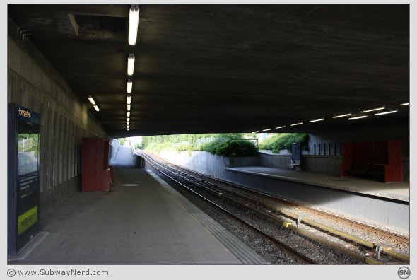 Oversiktsbilde over tunneldelen. Fra Spor 2 mot 1. I billedretning mot Holmen. Foto: SN.