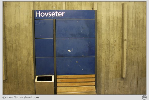 T-baneboardet på Spor 2. Inne i tunneldelen. Foto: SN.