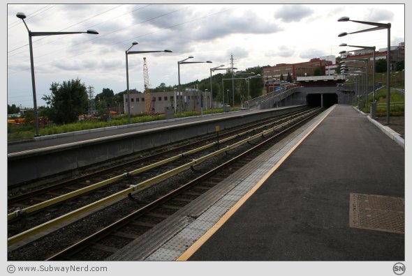 Sett fra siden på Spor 2. Foto: SN.