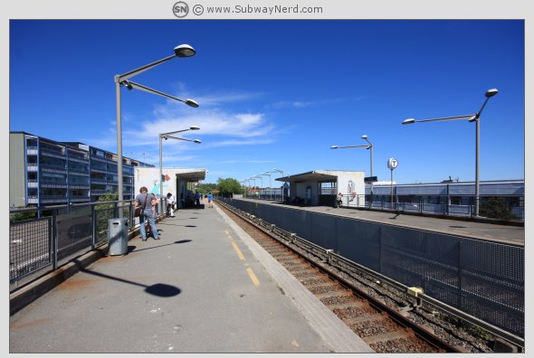 Nesten ved endedelen på Spor 2 i vestgående retning. Foto: SN.